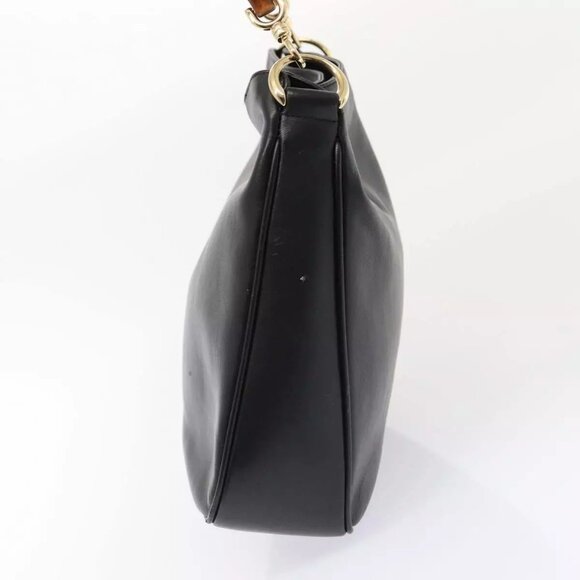 GUCCI Bamboo Hand Bag Leather 2way Brown Gold - Picture 10 of 16